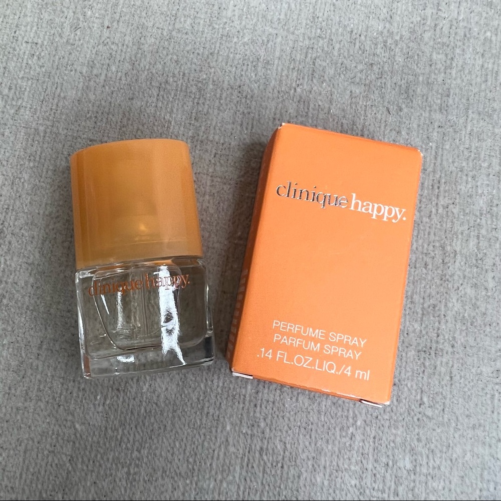 ❤️3 for $30❤️ CLINIQUE Makeup Bag and Happy Spray mini duo - Picture 3 of 10